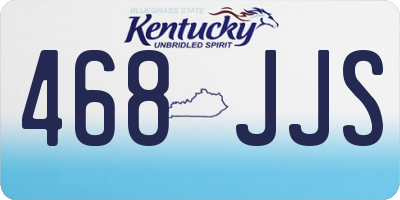 KY license plate 468JJS