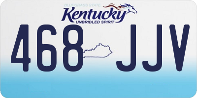 KY license plate 468JJV