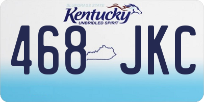 KY license plate 468JKC
