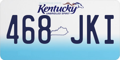 KY license plate 468JKI