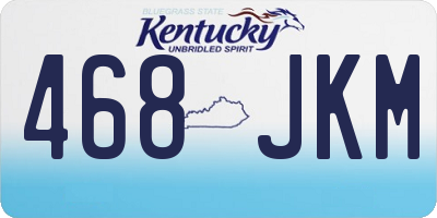 KY license plate 468JKM