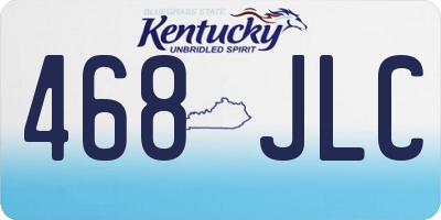 KY license plate 468JLC