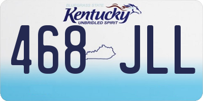 KY license plate 468JLL