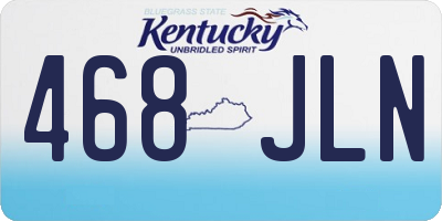 KY license plate 468JLN