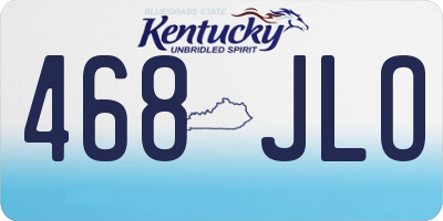 KY license plate 468JLO