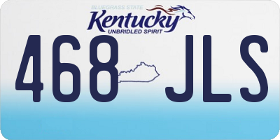 KY license plate 468JLS