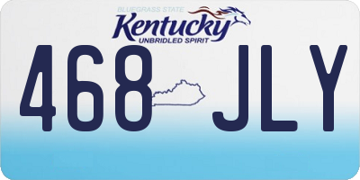 KY license plate 468JLY