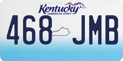 KY license plate 468JMB