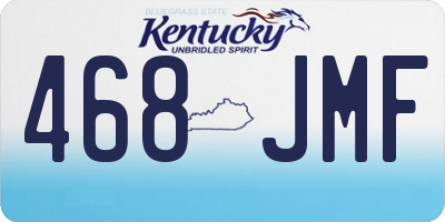 KY license plate 468JMF