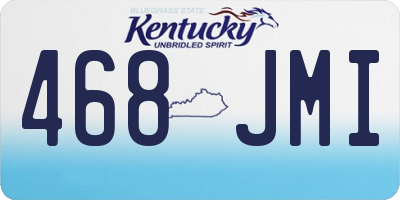 KY license plate 468JMI