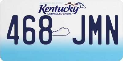 KY license plate 468JMN