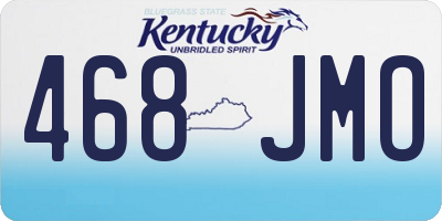 KY license plate 468JMO