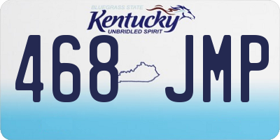 KY license plate 468JMP