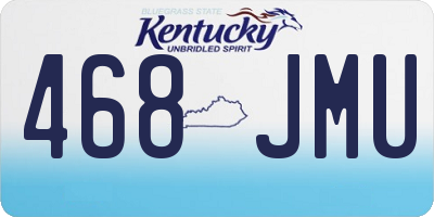 KY license plate 468JMU