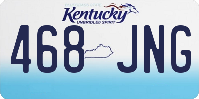 KY license plate 468JNG