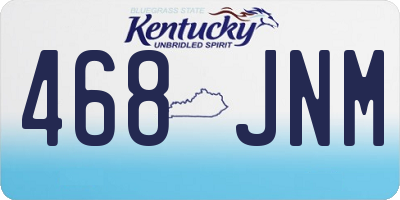 KY license plate 468JNM