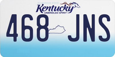 KY license plate 468JNS