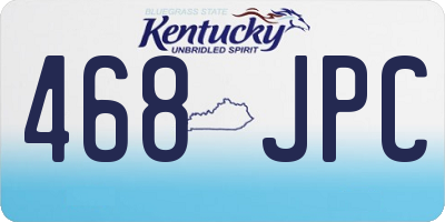 KY license plate 468JPC