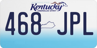 KY license plate 468JPL