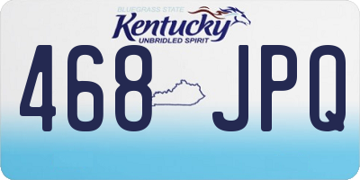 KY license plate 468JPQ
