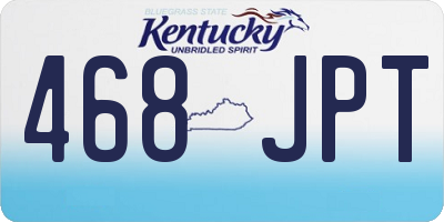 KY license plate 468JPT