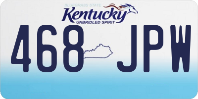 KY license plate 468JPW