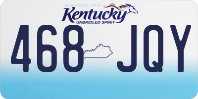 KY license plate 468JQY