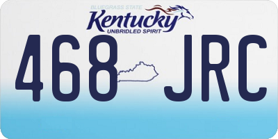 KY license plate 468JRC