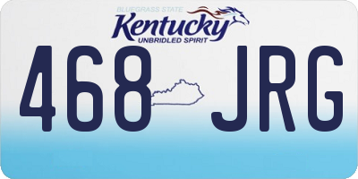 KY license plate 468JRG