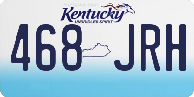 KY license plate 468JRH