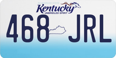 KY license plate 468JRL