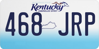 KY license plate 468JRP