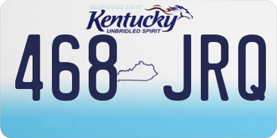 KY license plate 468JRQ