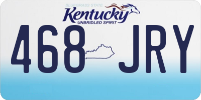 KY license plate 468JRY