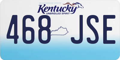 KY license plate 468JSE
