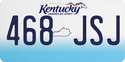 KY license plate 468JSJ