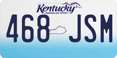 KY license plate 468JSM