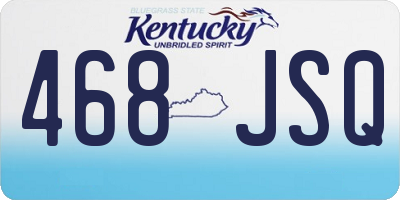 KY license plate 468JSQ