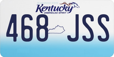 KY license plate 468JSS