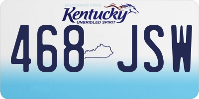 KY license plate 468JSW
