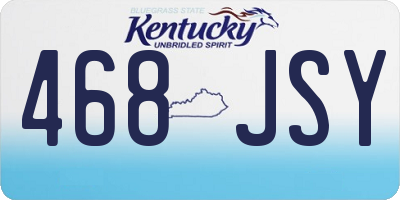 KY license plate 468JSY