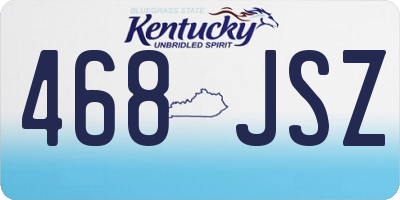 KY license plate 468JSZ