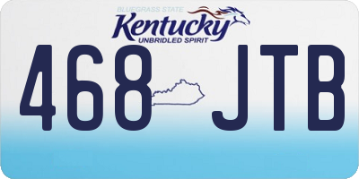 KY license plate 468JTB