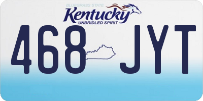 KY license plate 468JYT