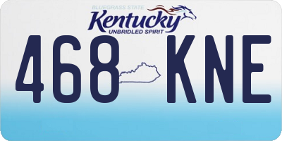 KY license plate 468KNE
