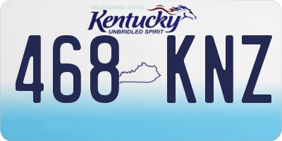 KY license plate 468KNZ
