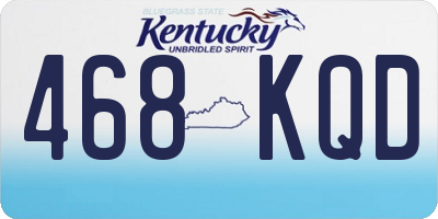 KY license plate 468KQD