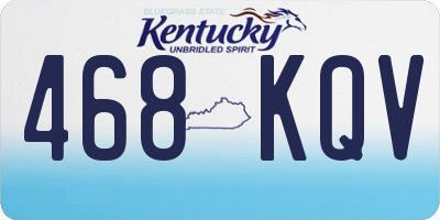 KY license plate 468KQV