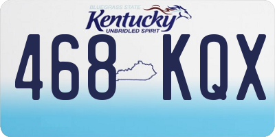 KY license plate 468KQX