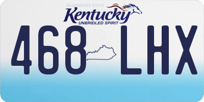 KY license plate 468LHX